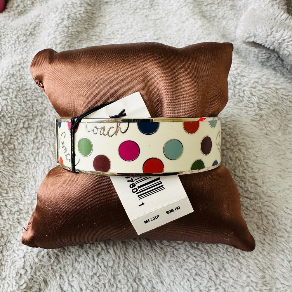 Coach Multicolor Dot Bangle
